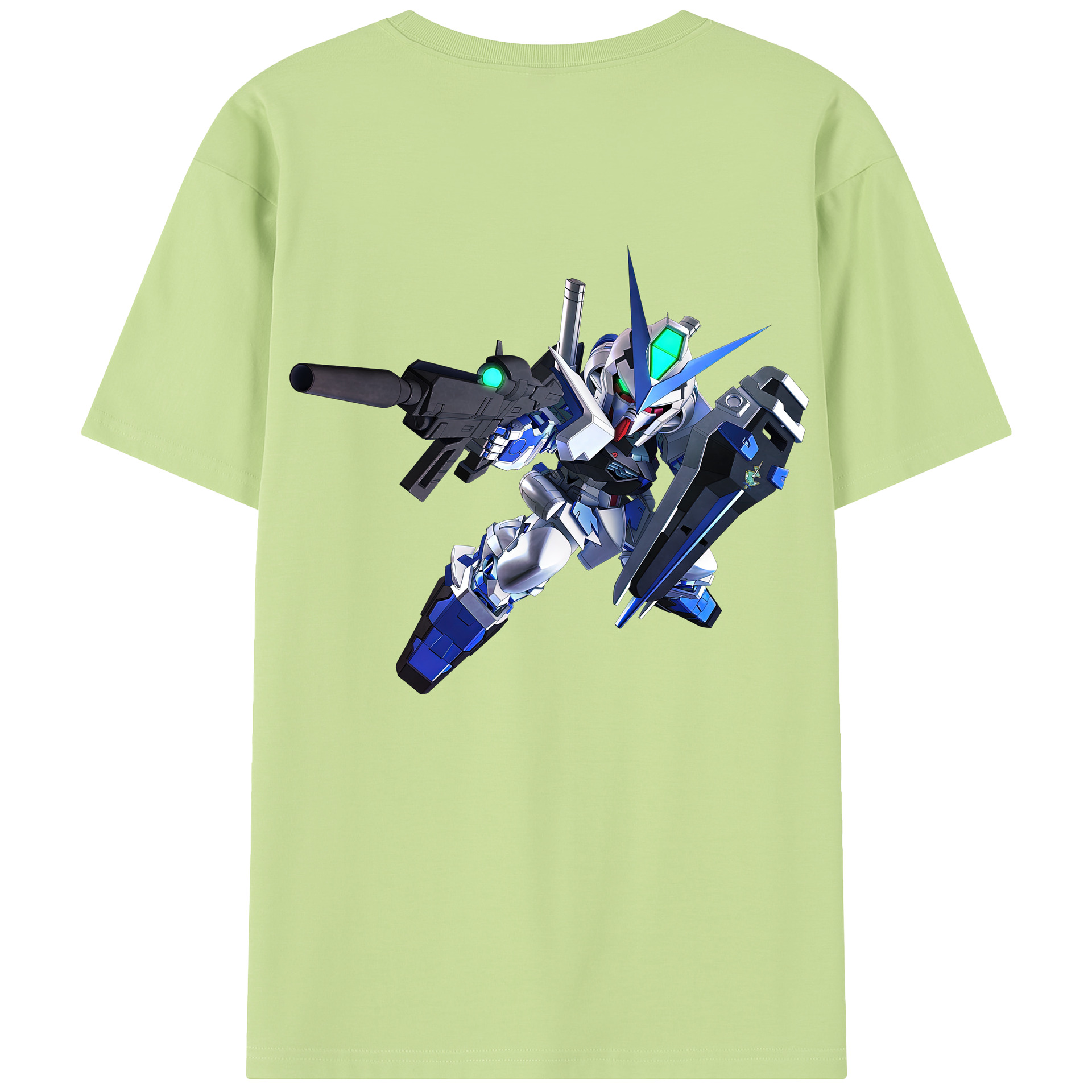 （画像用） 機動戦士ガンダム Mobile Suit Gundam 綿100％半袖Tシャツ（背面プリント）